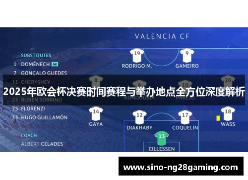 2025年欧会杯决赛时间赛程与举办地点全方位深度解析